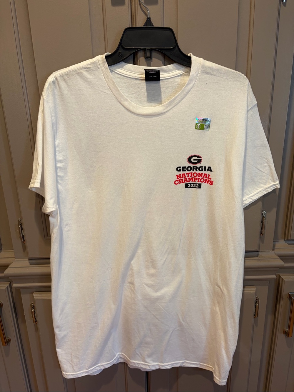 Hanes White Georgia National Champions 2022 Short-Sleeve Tee